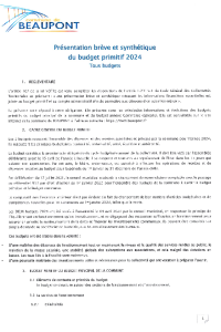 documentation PDF 2024-01 Présentation brève et synthétique des budgets primitifs 2024